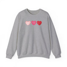 Load image into Gallery viewer, Three Hearts Sweatshirt