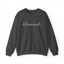 Load image into Gallery viewer, Blessed Crewneck Sweatshirt (White letters)