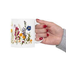 Load image into Gallery viewer, Colorful Pressed Flowers Mug