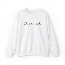 Load image into Gallery viewer, Blessed Crewneck Sweatshirt (Black letters)