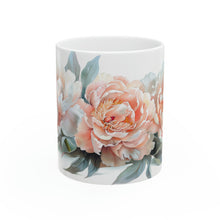 Load image into Gallery viewer, White and Pink Peonies Mug