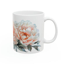 Load image into Gallery viewer, White and Pink Peonies Mug