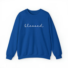 Load image into Gallery viewer, Blessed Crewneck Sweatshirt (White letters)