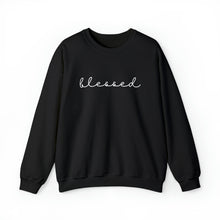 Load image into Gallery viewer, Blessed Crewneck Sweatshirt (White letters)