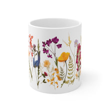 Load image into Gallery viewer, Colorful Pressed Flowers Mug