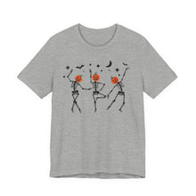 Load image into Gallery viewer, Halloween shirt, fall shirt, dancing skeleton shirt, halloween, pumpkin shirt, ghost shirt, skeleton shirt, halloween tee