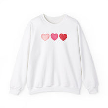 Load image into Gallery viewer, Three Hearts Sweatshirt
