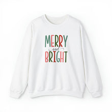 Load image into Gallery viewer, Merry and Bright Sweatshirt (White, Gray or Tan)