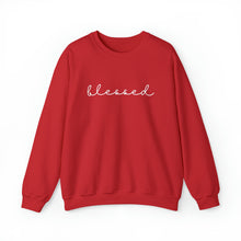 Load image into Gallery viewer, Blessed Crewneck Sweatshirt (White letters)