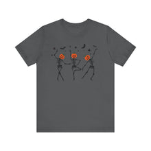 Load image into Gallery viewer, Halloween shirt, fall shirt, dancing skeleton shirt, halloween, pumpkin shirt, ghost shirt, skeleton shirt, halloween tee