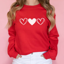 Load image into Gallery viewer, Hearts Crewneck Sweatshirt