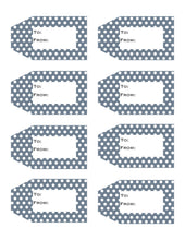 Load image into Gallery viewer, Polka Dot Printable Gift Tags {12 different colors - 96 Tags}