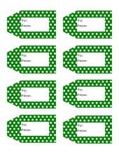 Load image into Gallery viewer, Polka Dot Printable Gift Tags {12 different colors - 96 Tags}