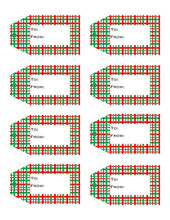 Load image into Gallery viewer, Christmas / Holiday Printable Gift Tags {10 different patterns - 80 Tags}