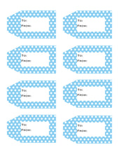 Load image into Gallery viewer, Polka Dot Printable Gift Tags {12 different colors - 96 Tags}