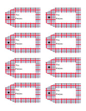 Load image into Gallery viewer, Plaid Printable Gift Tags Volume 1 {10 different Patterns - 80 Tags}