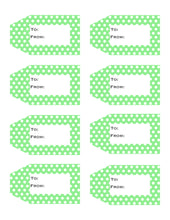 Load image into Gallery viewer, Polka Dot Printable Gift Tags {12 different colors - 96 Tags}
