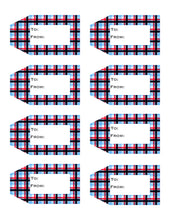 Load image into Gallery viewer, Plaid Printable Gift Tags Volume 1 {10 different Patterns - 80 Tags}
