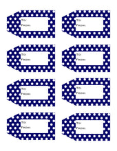 Load image into Gallery viewer, Polka Dot Printable Gift Tags {12 different colors - 96 Tags}
