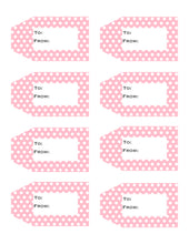 Load image into Gallery viewer, Polka Dot Printable Gift Tags {12 different colors - 96 Tags}