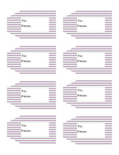 Load image into Gallery viewer, Striped Printable Gift Tags Volume 2  {11 different patterns - 88 Tags}