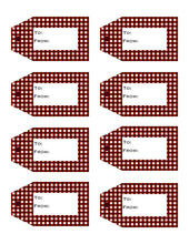 Load image into Gallery viewer, Christmas / Holiday Printable Gift Tags {10 different patterns - 80 Tags}