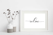 Load image into Gallery viewer, "Relax" Printable Wall Art
