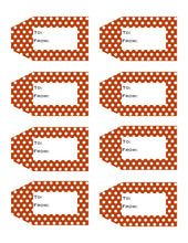 Load image into Gallery viewer, Polka Dot Printable Gift Tags {12 different colors - 96 Tags}