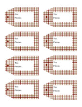 Load image into Gallery viewer, Plaid Printable Gift Tags Volume 1 {10 different Patterns - 80 Tags}