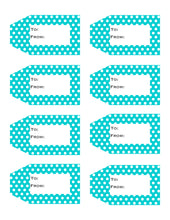 Load image into Gallery viewer, Polka Dot Printable Gift Tags {12 different colors - 96 Tags}