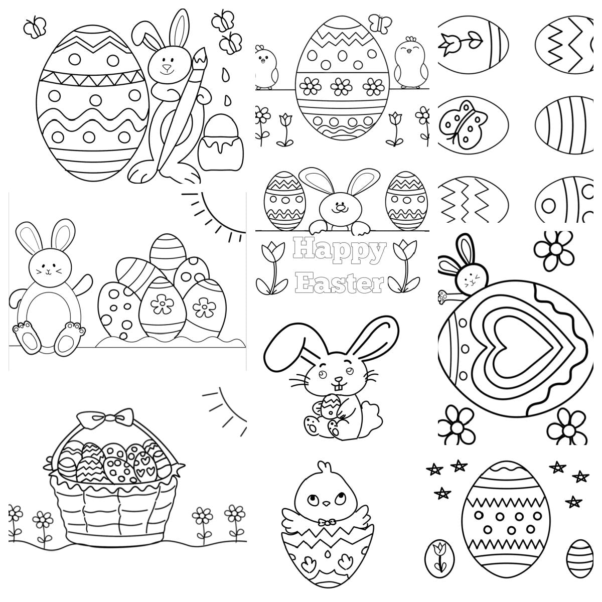 Easter eggs coloring book adults: An Adult Coloring Book Relaxing And  Stress Relieving Adult Coloring pages (Large Print / Paperback)