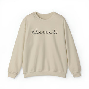 Blessed Crewneck Sweatshirt (Black letters)