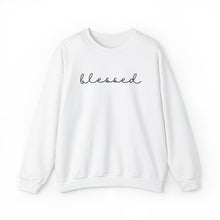 Load image into Gallery viewer, Blessed Crewneck Sweatshirt (Black letters)
