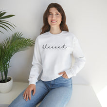 Load image into Gallery viewer, Blessed Crewneck Sweatshirt (Black letters)
