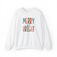 Merry and Bright Sweatshirt (White, Gray or Tan)