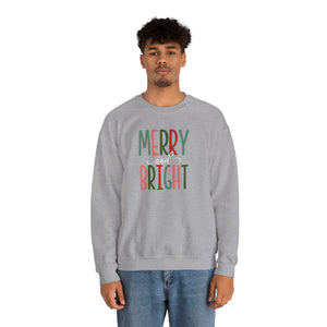 Merry and Bright Sweatshirt (on Black or Gray)