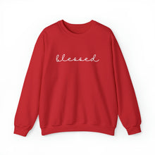 Load image into Gallery viewer, Blessed Crewneck Sweatshirt (White letters)
