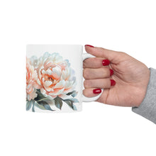 Load image into Gallery viewer, White and Pink Peonies Mug
