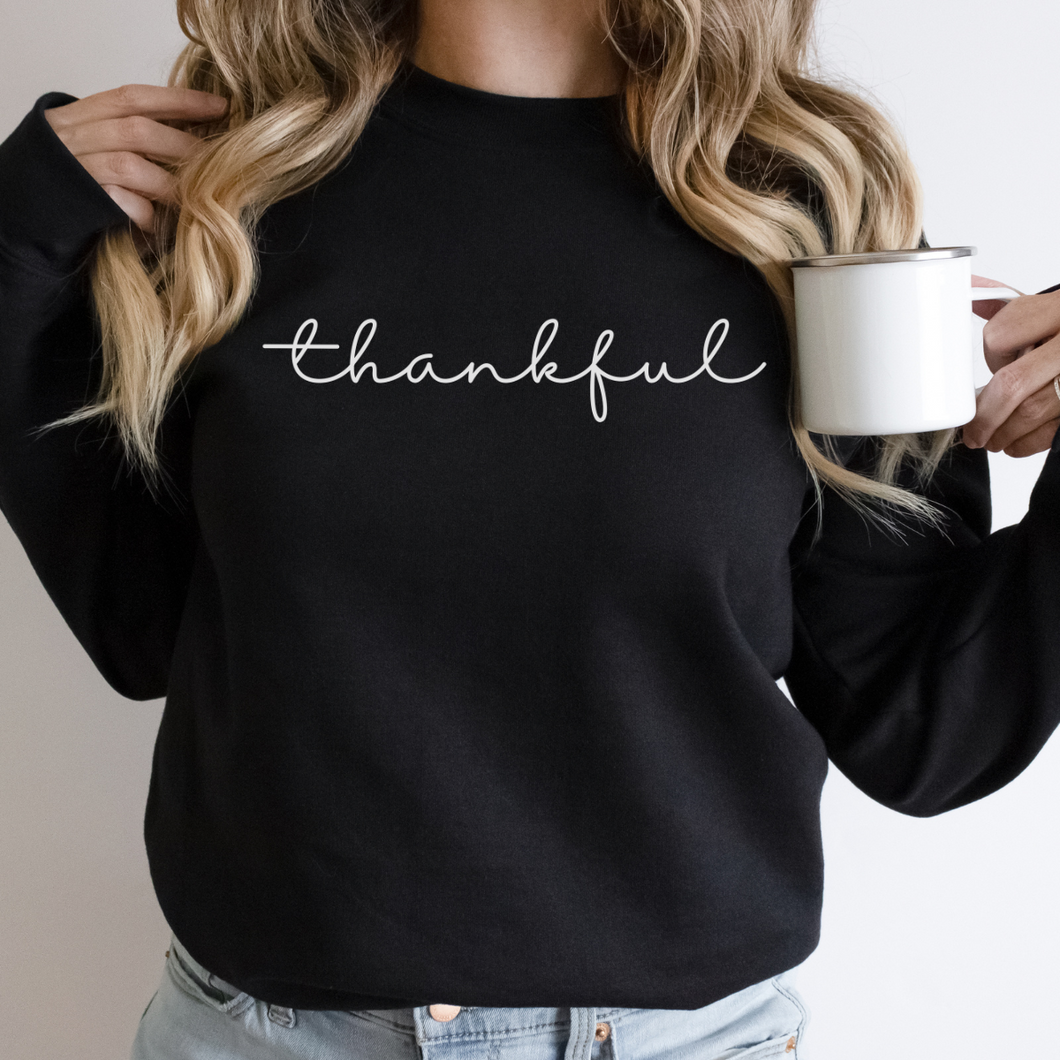 Thankful Sweatshirt (White Letters)