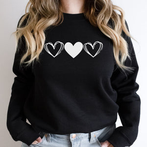 Hearts Crewneck Sweatshirt