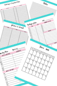 2021 Monthly Planner - Polka Dots