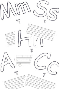 Alphabet Coloring Pages and Writing Practice