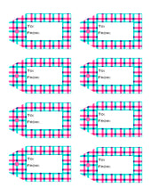 Load image into Gallery viewer, Plaid Printable Gift Tags Volume 2 {10 different patterns - 80 Tags}
