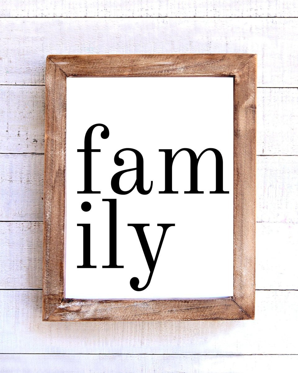 "FAMILY" Printable Wall Art – To Simply Inspire