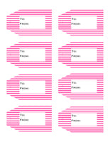 Striped Printable Gift Tags Volume 1  {11 different patterns - 88 Tags}