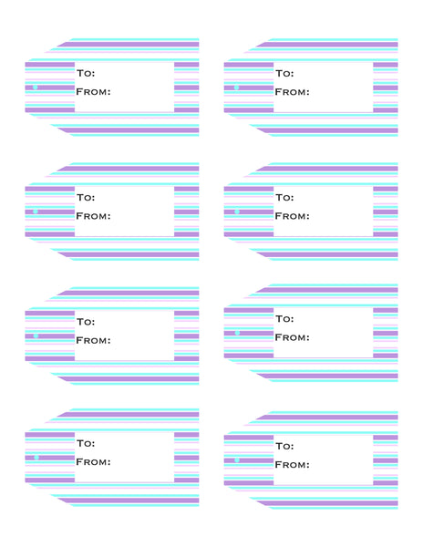 Striped Printable Gift Tags Volume 1 – To Simply Inspire