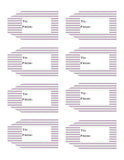 Striped Printable Gift Tags Volume 2  {11 different patterns - 88 Tags}
