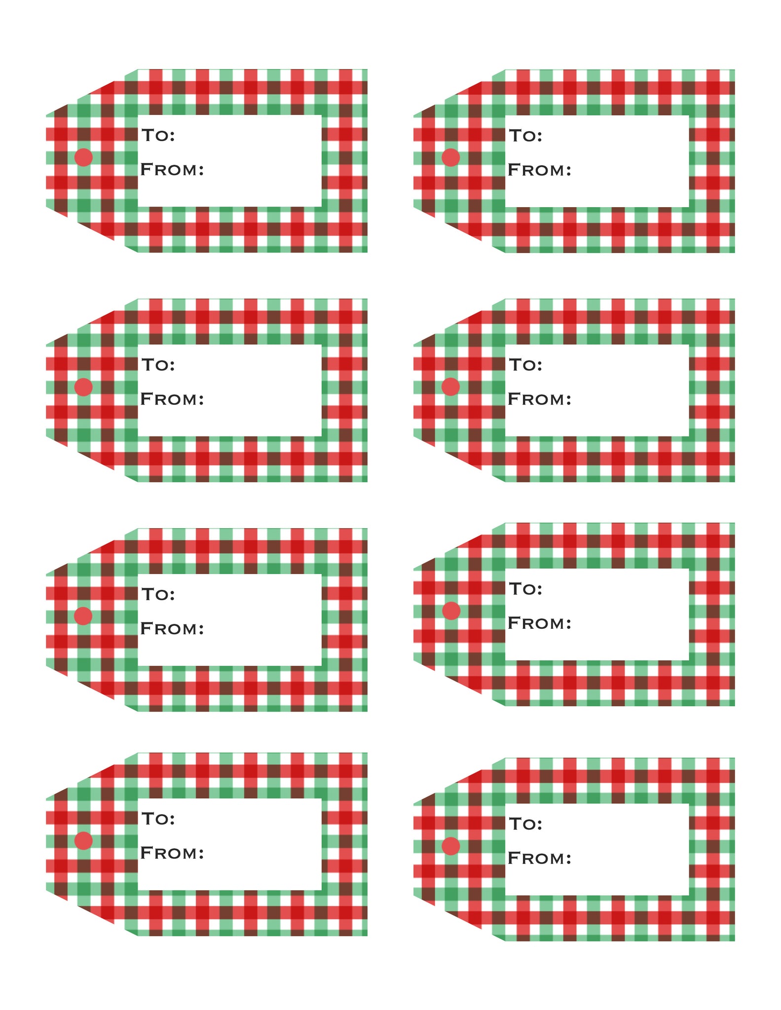 christmas / holiday printable gift tags – to simply inspire