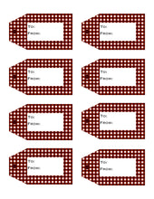 Load image into Gallery viewer, Christmas / Holiday Printable Gift Tags  {10 different patterns - 80 Tags}
