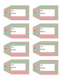 Christmas / Holiday Printable Gift Tags  {10 different patterns - 80 Tags}